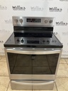Whirlpool Used Electric Stove 220volts (40/50 AMP) 30inches {4 prong} (Stainless steel) 