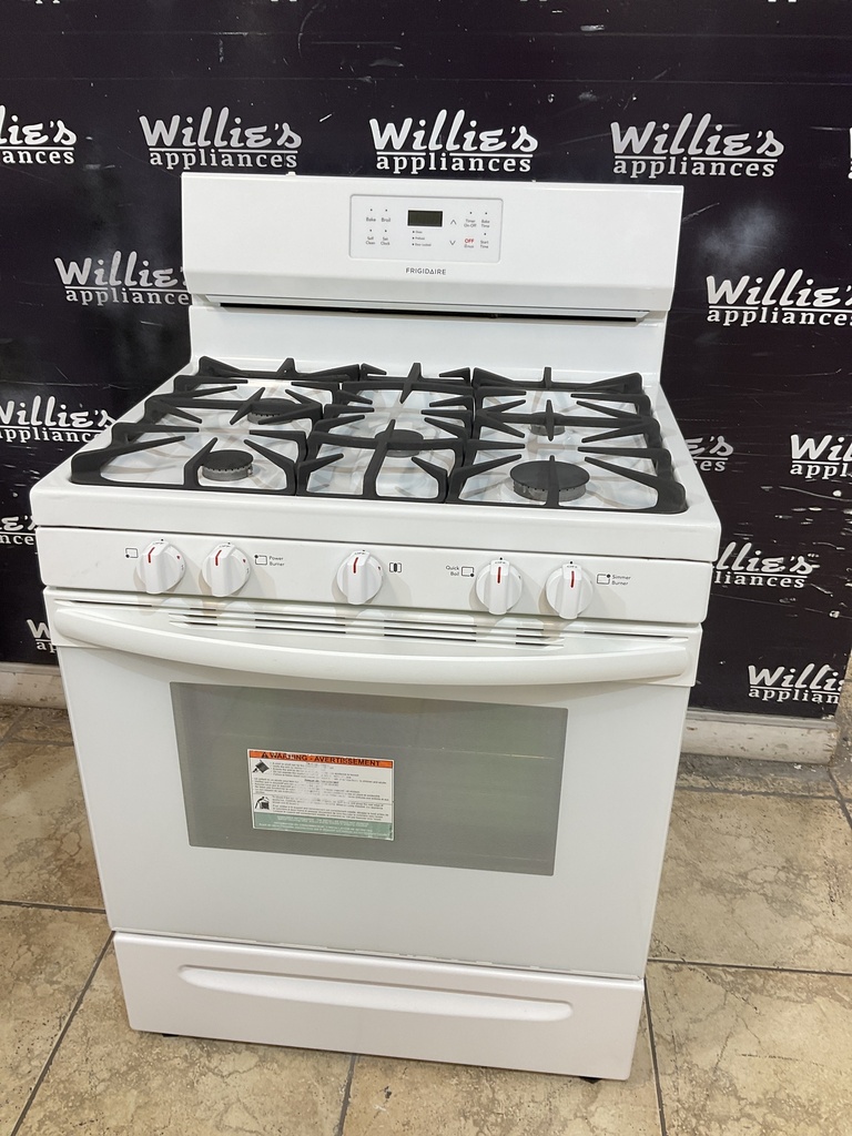 Frigidaire Used Natural Gas Stove 30inches (White) 