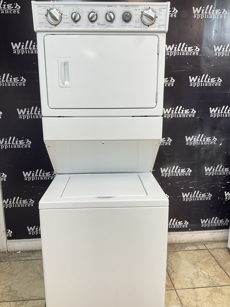 Whirlpool Used Electric Unit Stackable 220volts (30 AMP) 27x72 {3 prong} (White) 