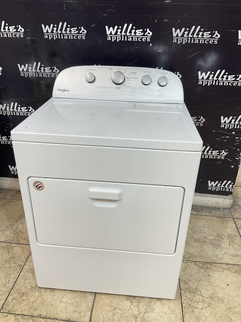 Whirlpool Used Electric Dryer 220volts (30 AMP) 29inches {3 prong} (White)
