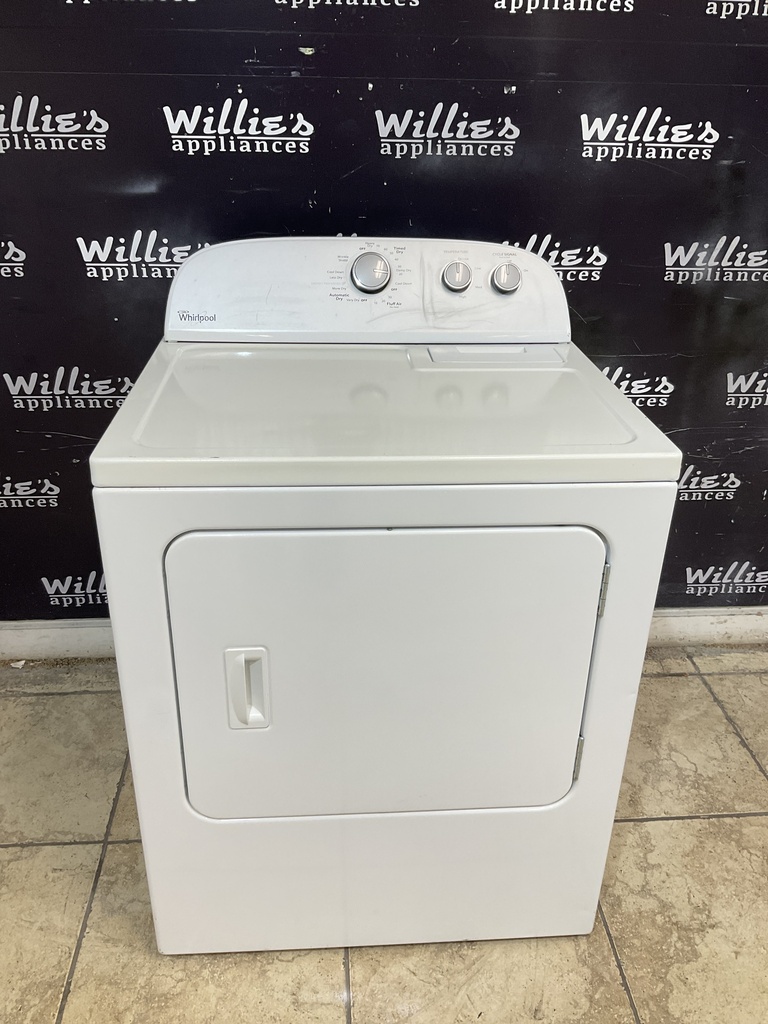 Whirlpool Used Electric Dryer 220volts (30 AMP) 29inches {no cord} (White) 