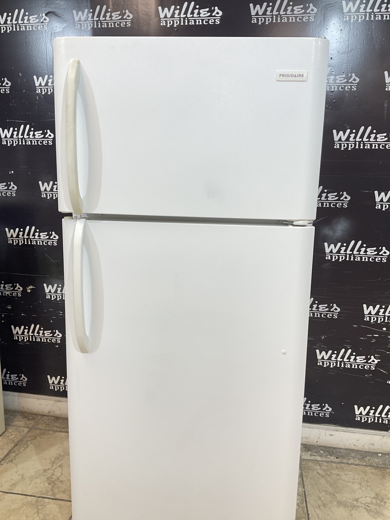 Frigidaire Used Refrigerator Top and Bottom 30x65 1/2” (White) 
