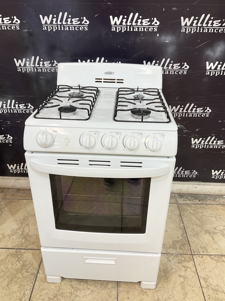Summit Used Natural Gas Stove 24inches (White) 