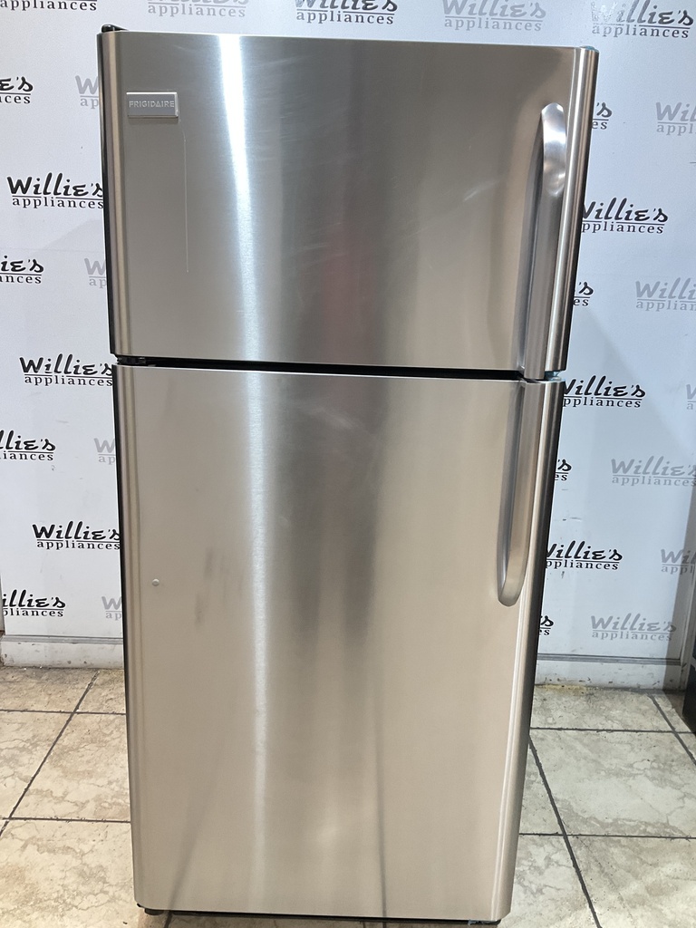 Frigidaire Used Refrigerator Top and Bottom 30x66 (Stainless Steel) 