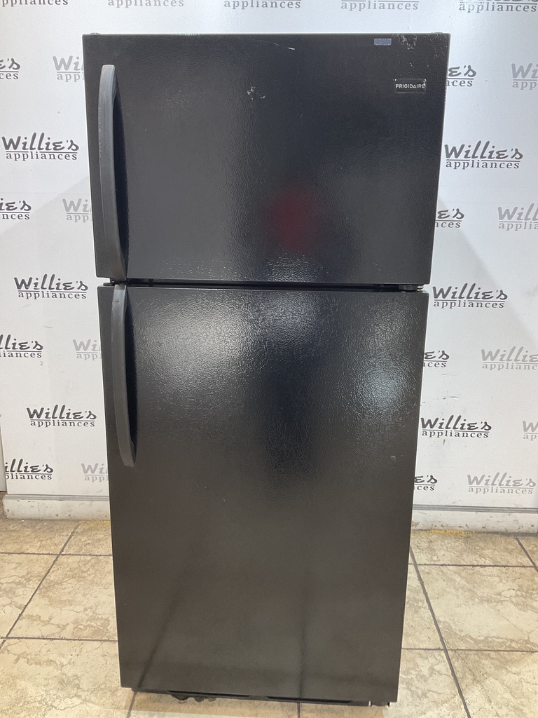 Frigidaire Used Refrigerator Top and Bottom 28x64 1/2” (Black) 