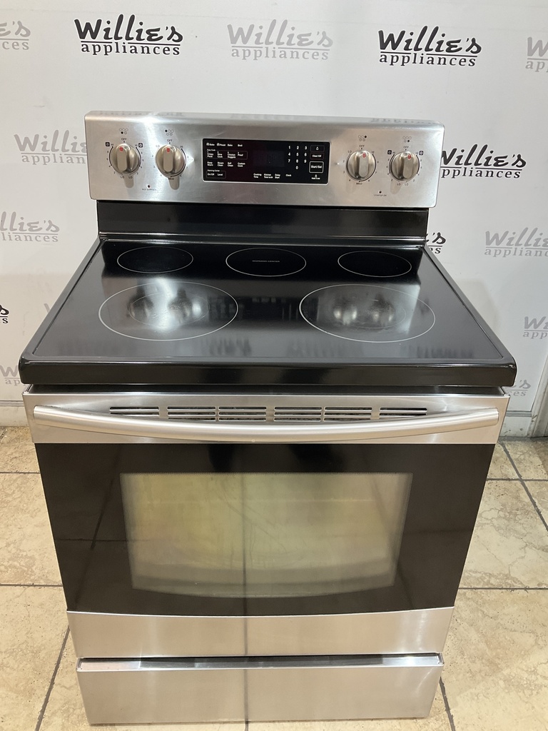 Samsung Used Electric Stove 220volts (40/50 AMP) 30inches {no cord} (Stainless steel) 