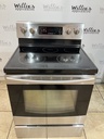 Samsung Used Electric Stove 220volts (40/50 AMP) 30inches {no cord} (Stainless steel) 