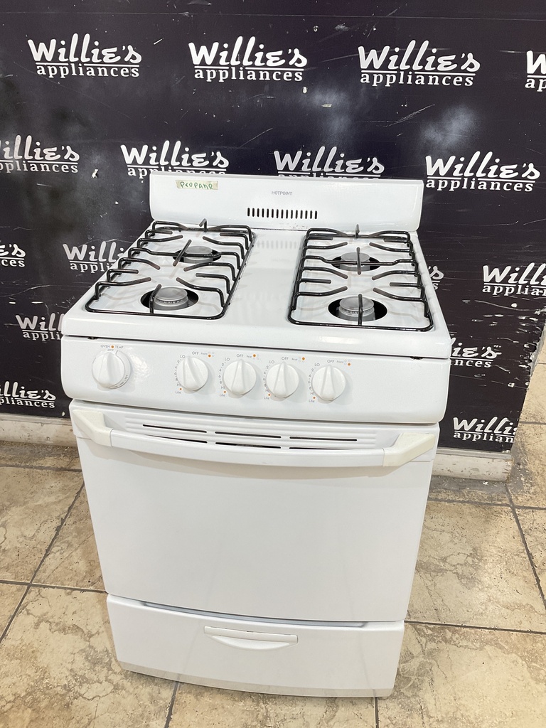 Hotpoint Used Gas Propane Stove 24inches (White) 