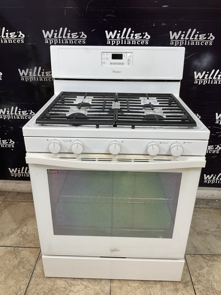 Whirlpool Used Natural Gas Stove 30inches (White) 