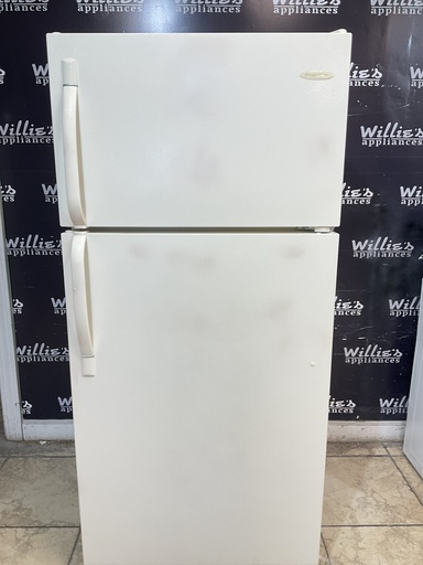 [102311] Frigidaire Used Refrigerator Top and Bottom 30x66 (Bisque) 