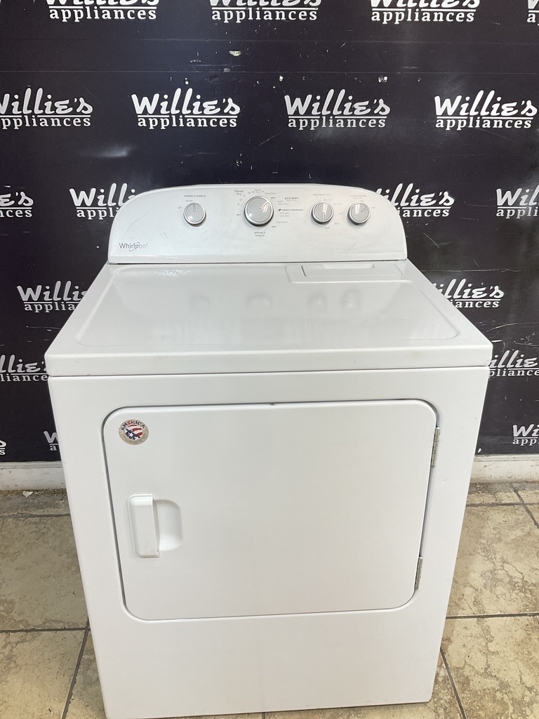 Whirlpool Used Electric Dryer 220volts (30 AMP) 29inches {3 prong} (White) 
