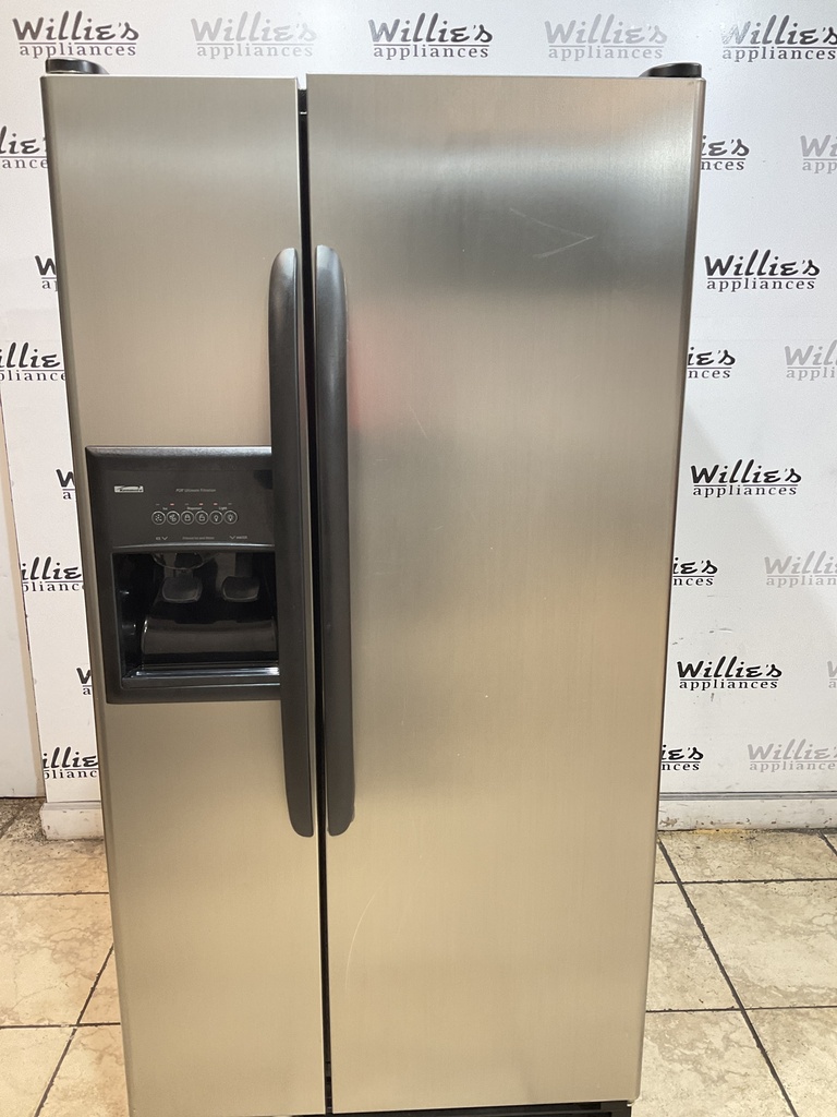 Kenmore Used Refrigerator Side by Side 33x66 1/2” ( Stainless Steel) 