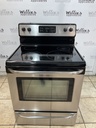 Ge Used Electric Stove 220volts (40/50 AMP) 30inches {no cord} (Stainless steel) 