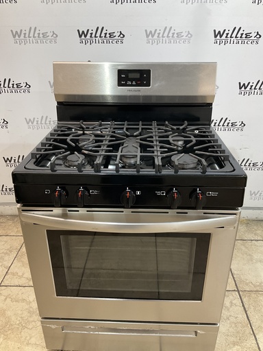 [101424] Frigidaire Used Natural Gas Stove 30inches (Stainless Steel) 