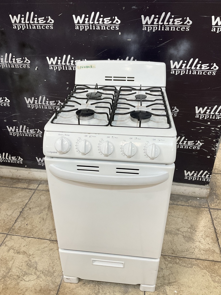 Hotpoint Used Gas Propane Stove. 20inches (White) 