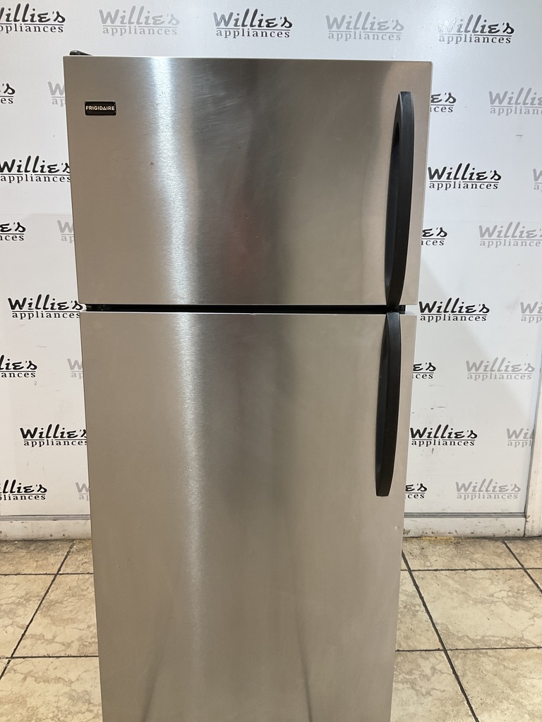 Frigidaire Used Refrigerator Top and Bottom 28 1/2” x 65” (Stainless Steel) 
