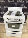 Avanti Used Electric Stove 220volts (40/50 AMP) 23 1/2” {no cord} (White)