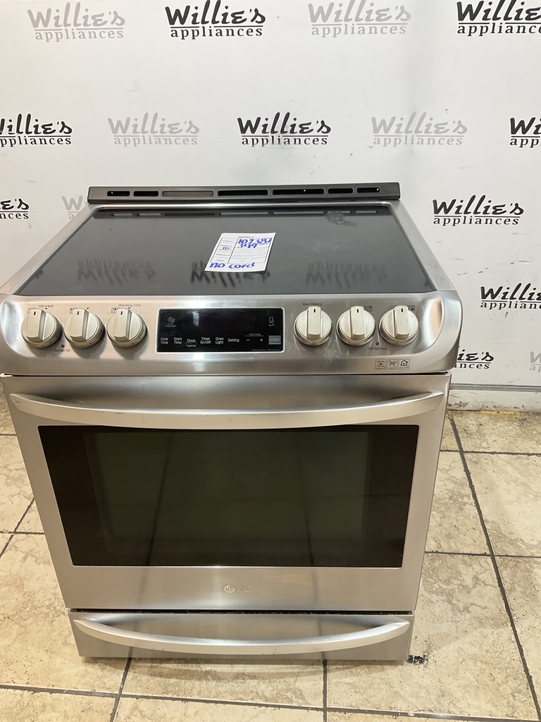 Samsung Used Electric Stove 220volts (40/50 AMP) 30inches {no cord} (Stainless steel) 