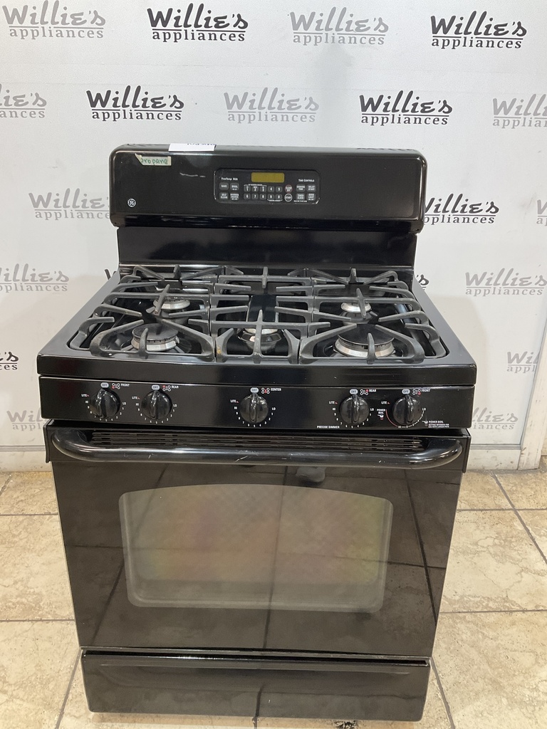 Ge Used Gas Propane Stove 30inches (Black) 