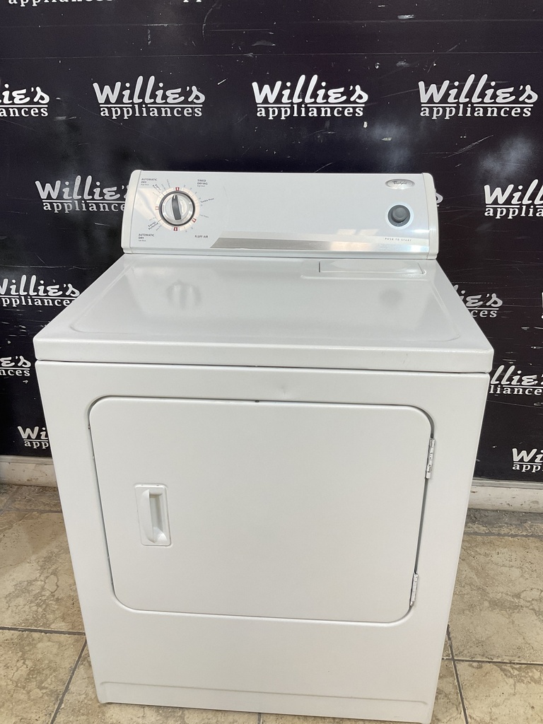 Whirlpool Used Electric Dryer 220volts (30 AMP) 29inches {4 prong} (White) 