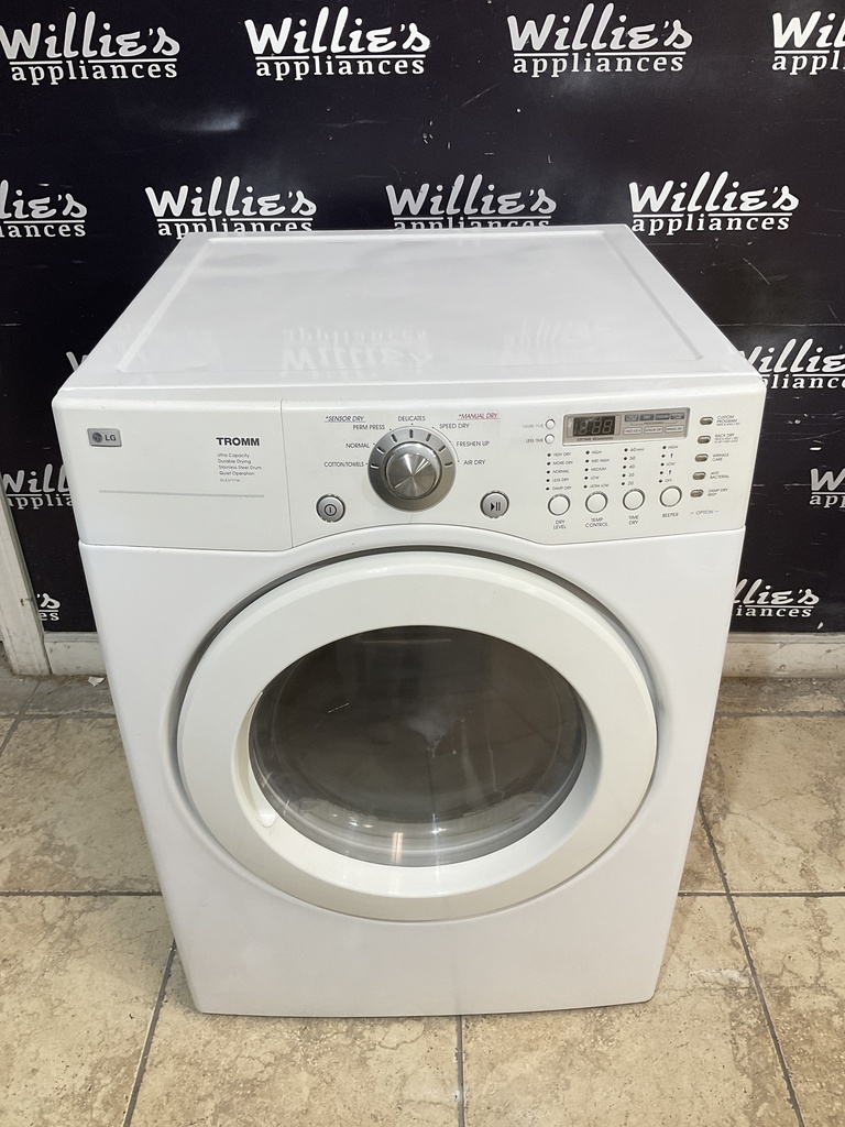 Lg Used Electric Dryer 220volts (30 AMP) 27inches {4 prong} (White) 