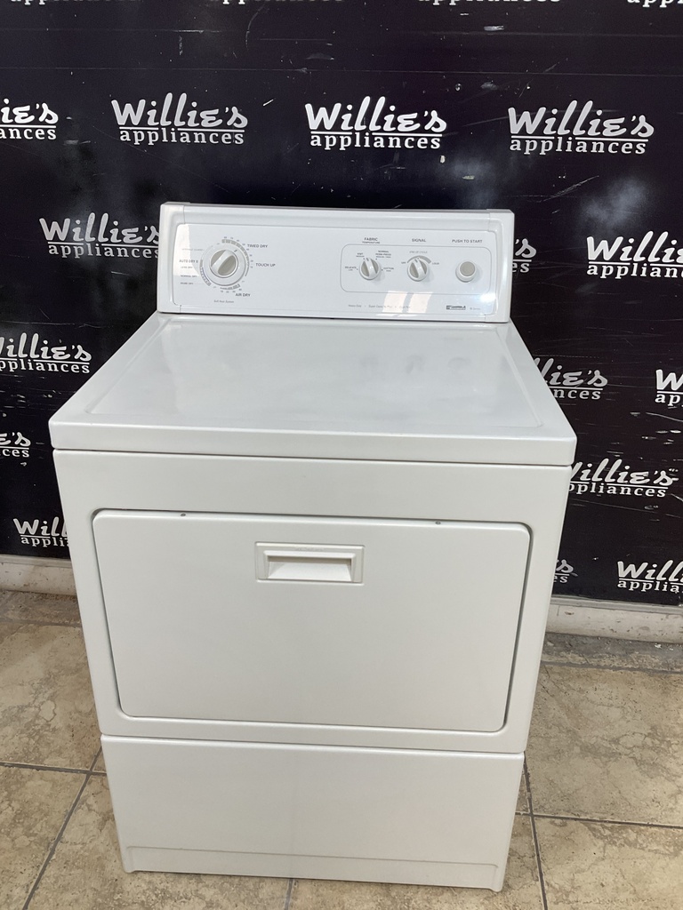 Kenmore Used Electric Dryer 220volts (30 AMP) 27inches {3 prong} (white)