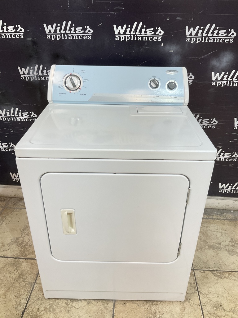 Whirlpool Used Electric Dryer 220volts (30 AMP) 29inches {3 prong} (White) 