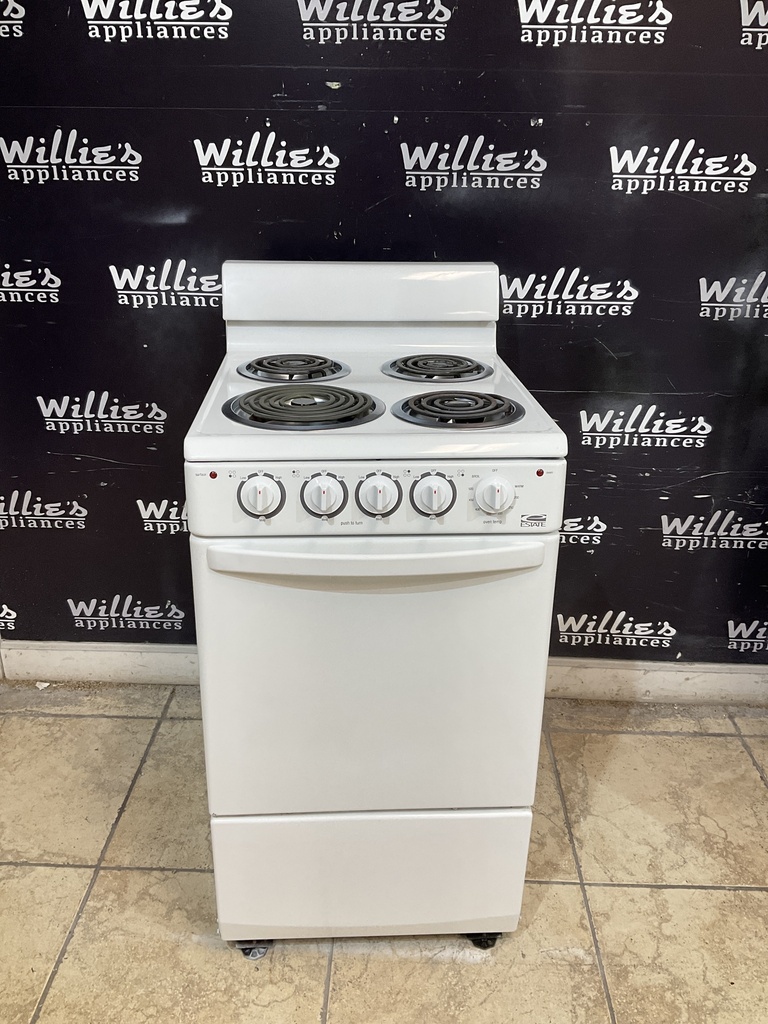 Estate Used Electric Stove 220volts (40/50 AMP) 20inches {no cord} (White) 