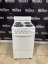 Estate Used Electric Stove 220volts (40/50 AMP) 20inches {no cord} (White) 