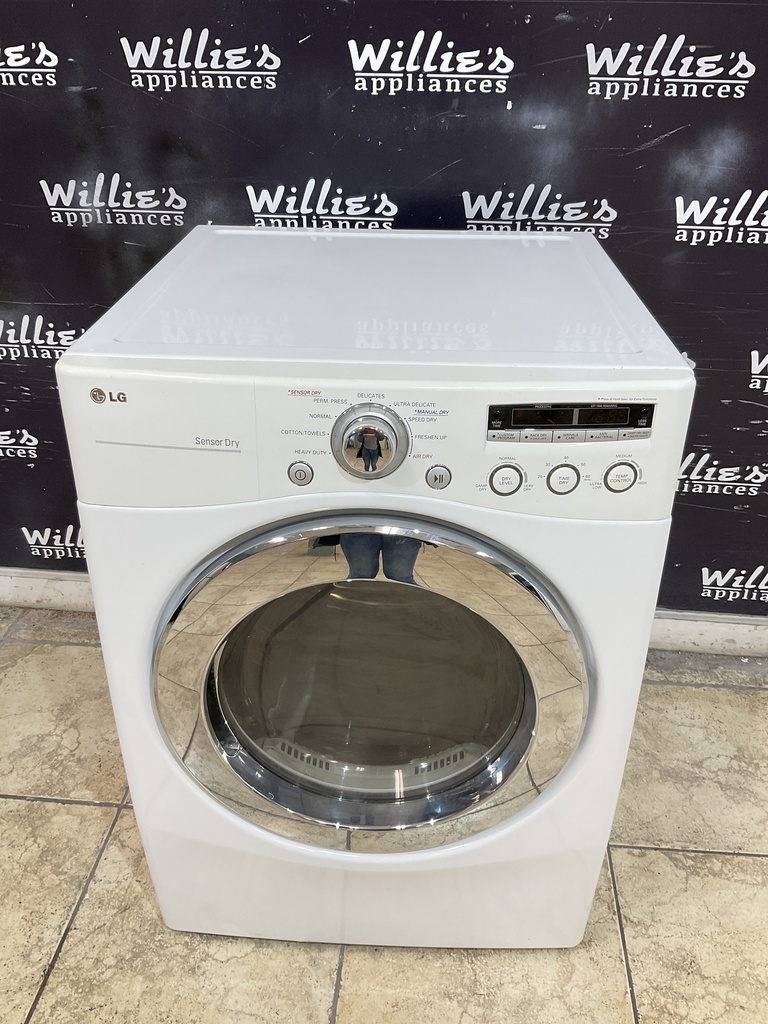 Lg Used Electric Dryer 220volts (30 AMP) 27inches {no cord} (White)
