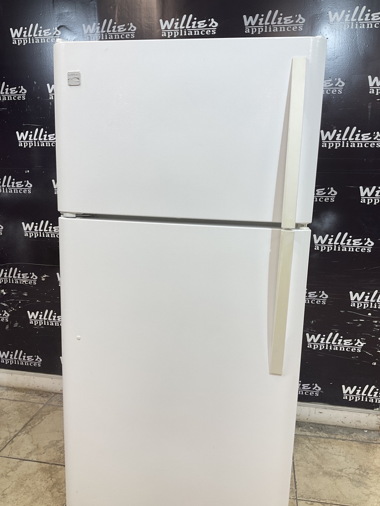 Kenmore Used Refrigerator Top and Bottom 30x66 (White)