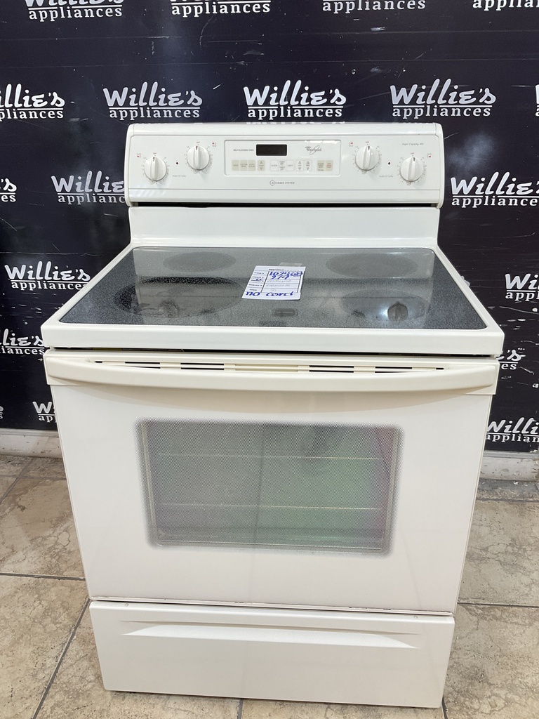 Whirlpool Used Electric Stove 220volts (40/50 AMP) 30inches {no cord} (Bisque) 