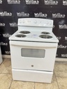 Ge Used Electric Stove 220volts (40/50 AMP) 30inches {no cord} (White) 