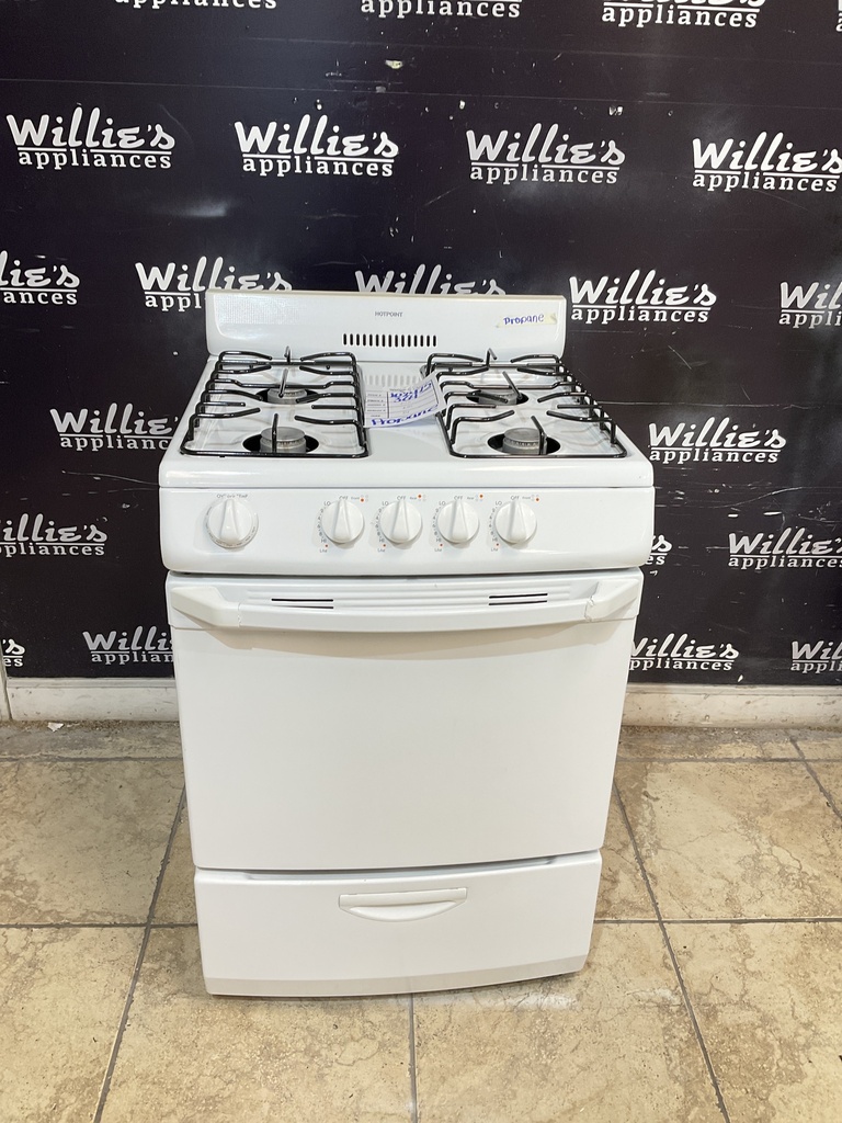 Hotpoint Used Gas Propane Stove 24inches (White) 