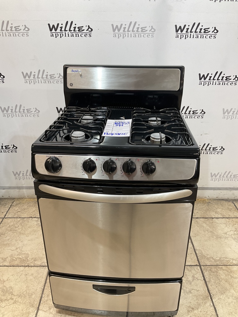 Ge Used Gas Propane Stove 24inches (Stainless Steel) 