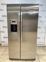 Ge Used Refrigerator Side by Side 36x70 (Stainless Steel) 