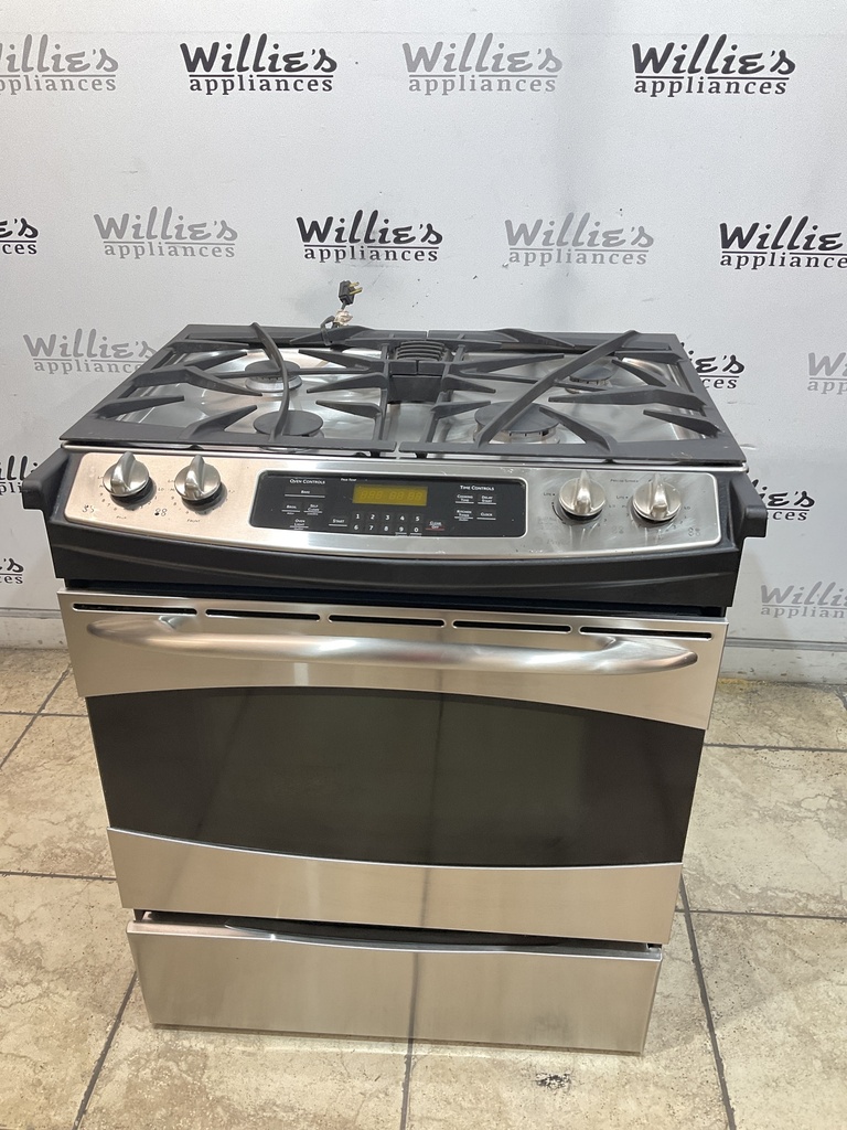 Ge Used Natural Gas Stove 30inches (Stainless Steel) 