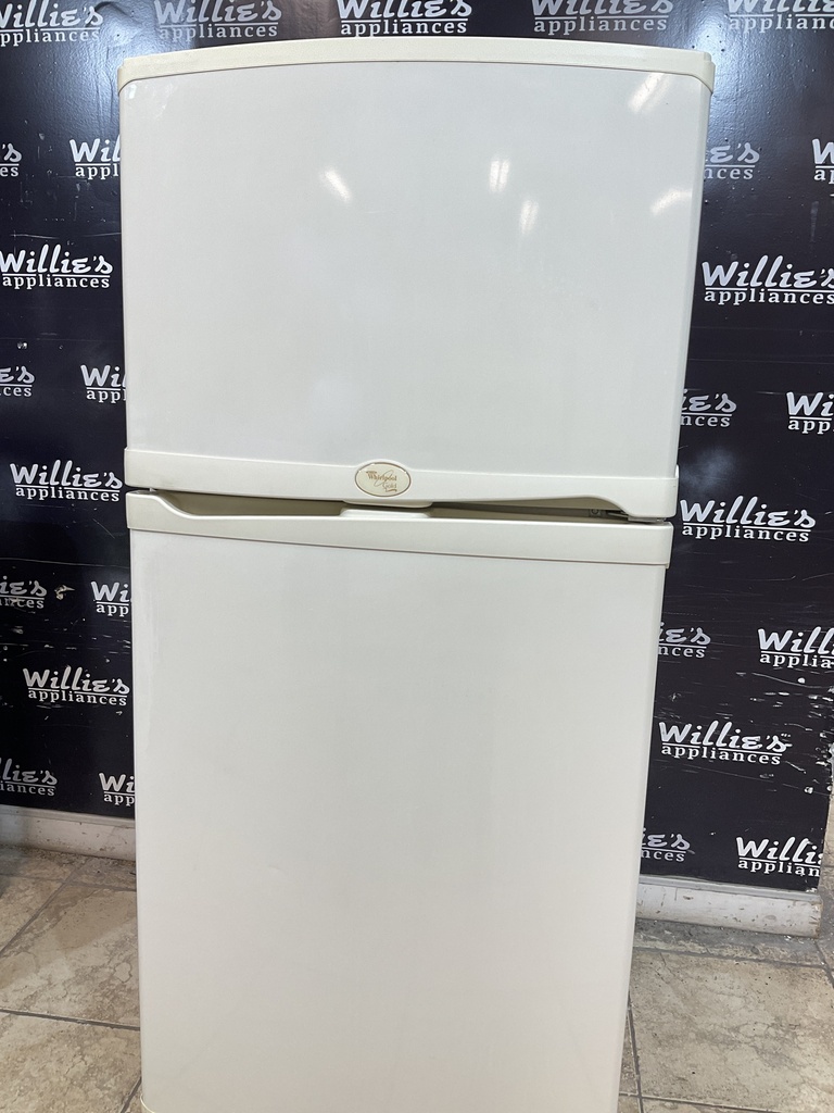 Whirlpool Used Refrigerator Top and Bottom 30 1/2” x 66 1/2” (Bisque) 