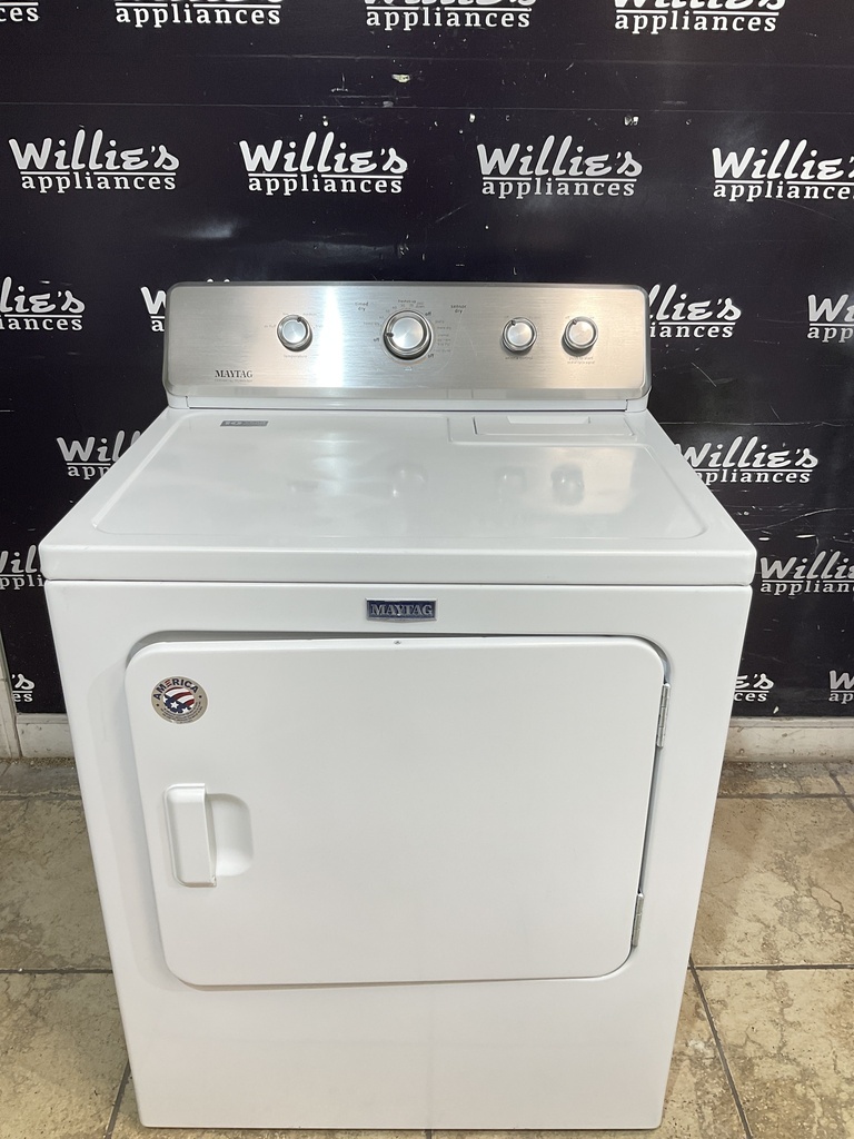 Maytag Used Electric Dryer 220 volts (30 AMP) 29inches {no cord} (White) 