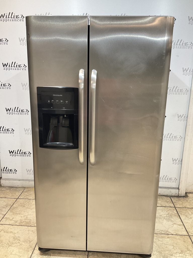 Frigidaire Used Refrigerator Side by Side 36 1/2” x 70” (Stainless Steel) 