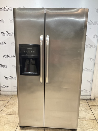 [102490] Frigidaire Used Refrigerator Side by Side 36 1/2” x 70” (Stainless Steel) 