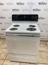 Ge Used Electric Stove 220 volts (40/50 AMP) 30inches {no cord} (White/Black) 