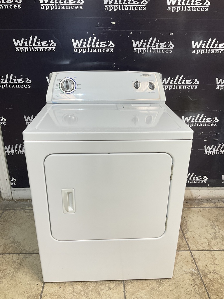 Whirlpool Used Electric Dryer 220volts (30 AMP) 29inches {3 prong} (White) 