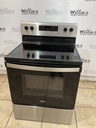 Whirlpool Used Electric Stove 220volts (40/50 AMP) 30inches {no cord} (Stainless Steel)