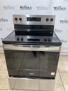 Whirlpool Used Electric Stove 220volts (40/50 AMP) 30inches {no cord} (Stainless Steel) 