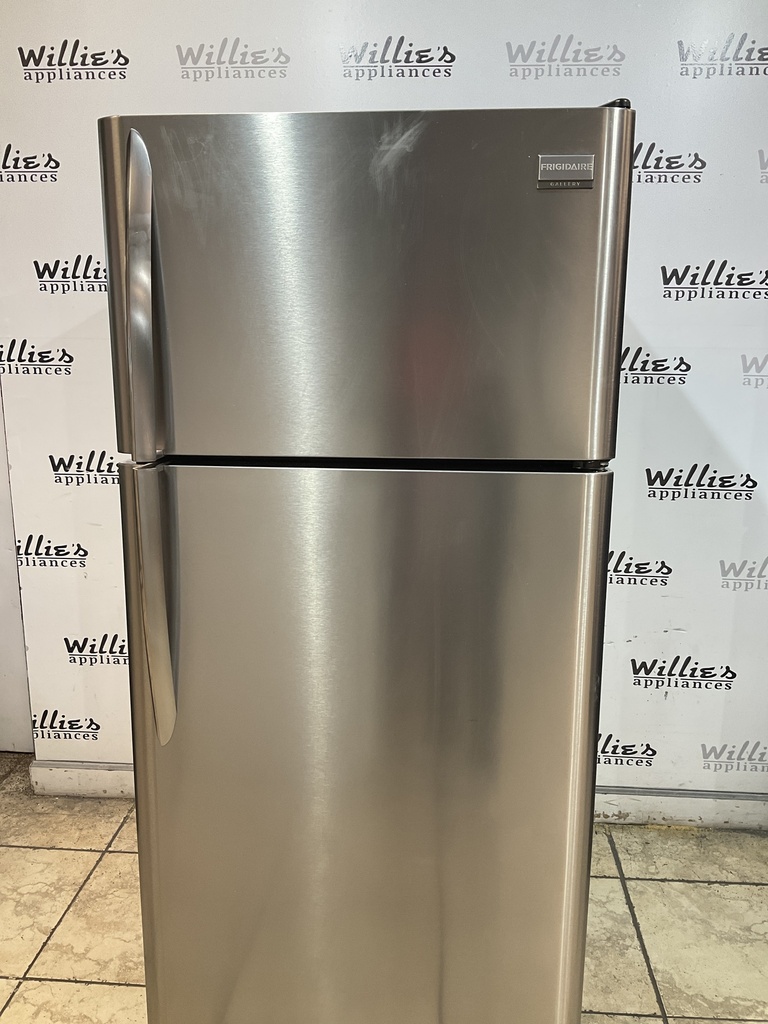 Frigidaire Used Refrigerator Top and Bottom 30x66 1/2” (Stainless Steel) 