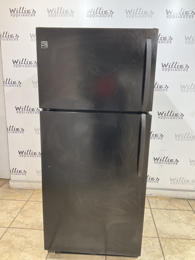 Frigidaire Used Refrigerator Top and Bottom 28x64 1/2” (Black) 