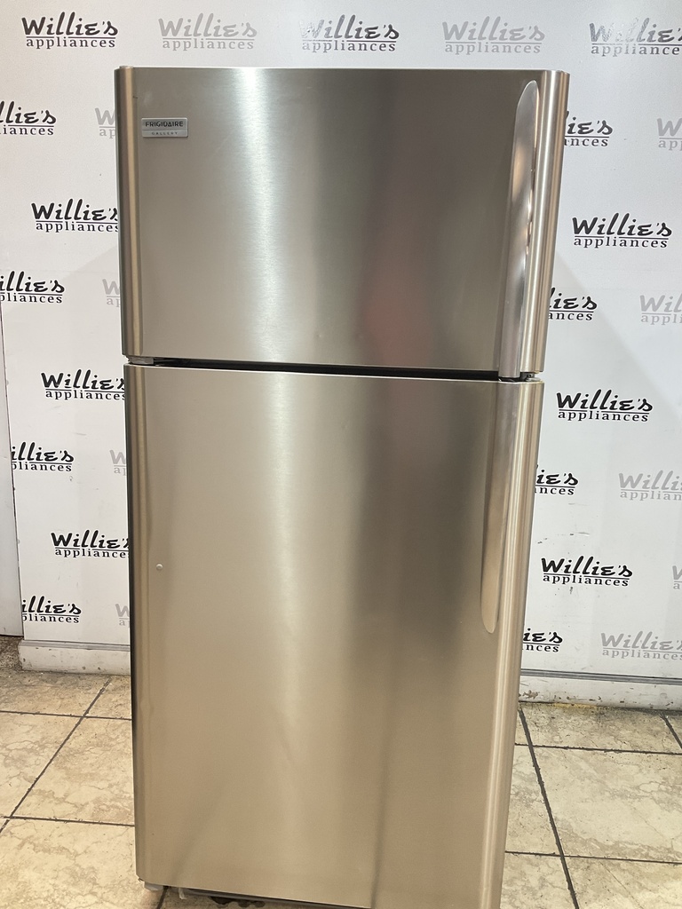 Frigidaire Used Refrigerator Top and Bottom 30 1/2 x 65 1/2” (Stainless Steel)  