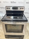 Frigidaire Used Electric Stove 220volts (40/50 AMP) 30inches {no cord} (Stainless steel)