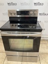 Samsung Used Electric Stove Double Oven 220volts (40/50 AMP) 30inches {no cord} (Stainless steel) 